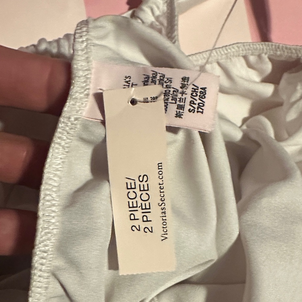 Victoria's Secret White Satin Pajama Set - Picture 3 of 3